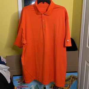 Men’s Orange Nike Golf Shirt Size XXL